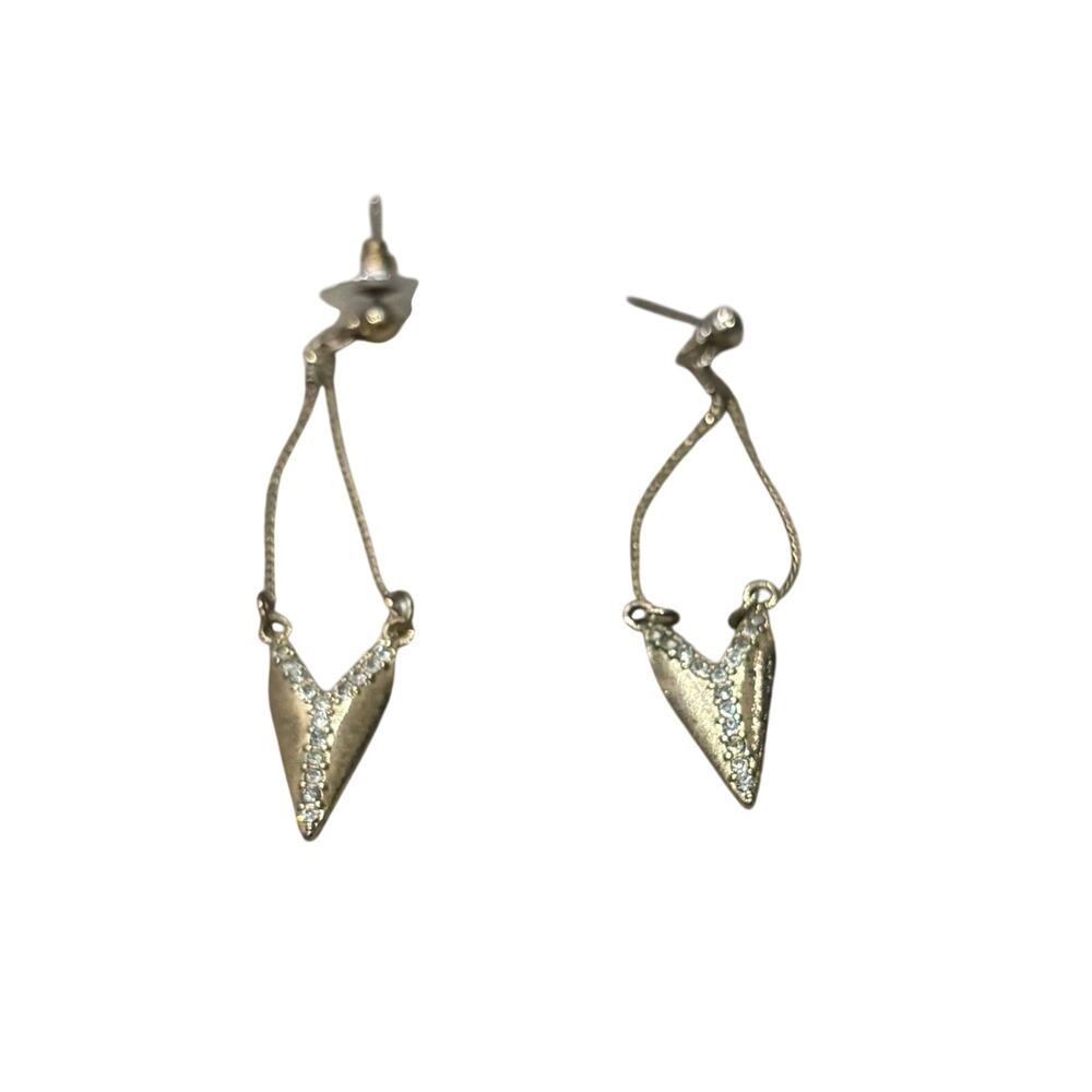 Gold Triangle Drop Earrings - Women Jewelry
